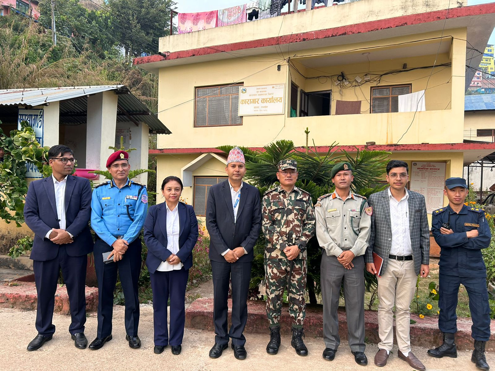 २०८१ कार्तिक २५ गते जिल्ला सुरक्षा समितिद्धारा कारागार कार्यालयको निरीक्षण ।